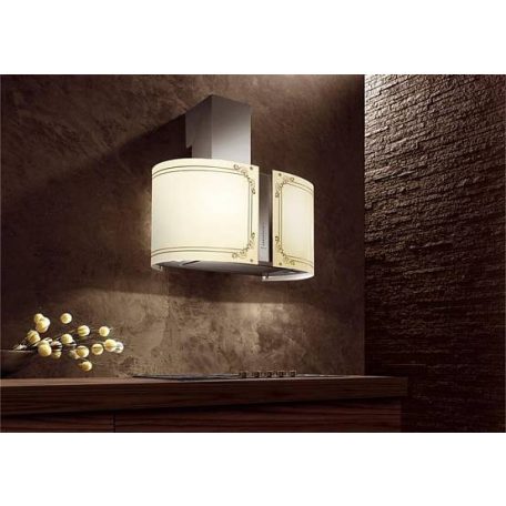 FALMEC OUTLET - Páraelszívó MIRABILIA Round 67 inox T80 LED + MIRABILIA üveg LIBERTY 67 - Kiállított bemutató termék!