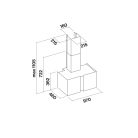 Falmec OUTLET - Páraelszívó MIRABILIA Square 97 inox T80 LED elszívótest - A készlet erejéig rendlhető!