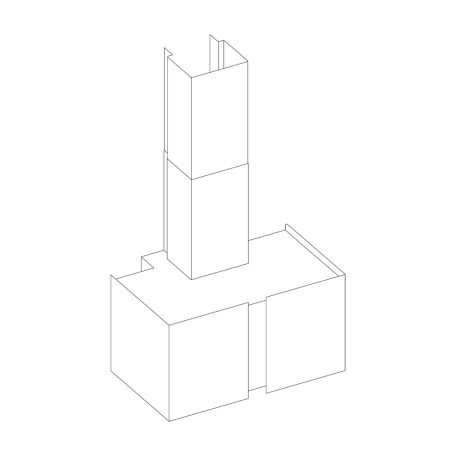 Falmec OUTLET - Páraelszívó MIRABILIA Square 97 inox T80 LED elszívótest - A készlet erejéig rendlhető!