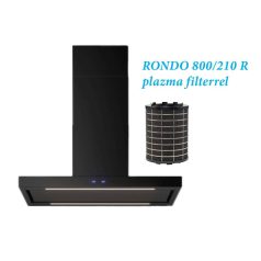   Falmec CPLI90.E23P2#EUN490F_p sziget páraelszívó PLANE PLUS SZIGET 90 fekete + plazma filter RONDO 800/210 R