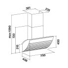 FALMEC OUTLET - Páraelszívó SHARK 75 - Mintatermi kifutó termék!