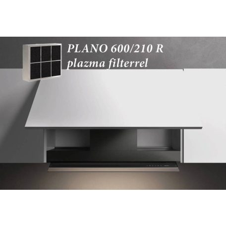 Falmec CVJN75.E25P2#EUN490F_p beépíthető páraelszívó VIRGOLA TOUCH 75 fekete + plazma filter PLANO 600/210 R