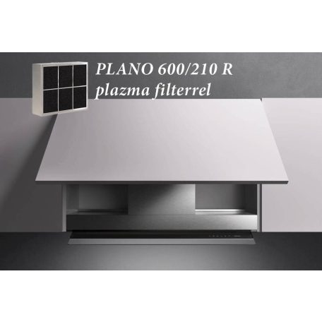 Falmec CVJN90.E25P2#EU3490F_p beépíthető páraelszívó VIRGOLA TOUCH 90 inox + plazma filter PLANO 600/210 R
