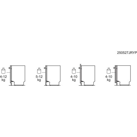 Electrolux E92LX220P beépíthető mosogatógép, 60 cm