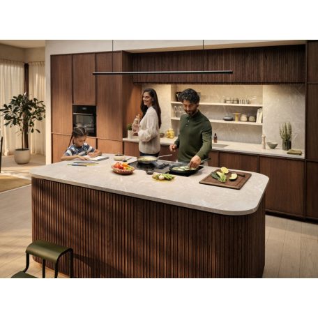Electrolux ECC83410CK beépíthető indukciós főzőlap beépített páraelszívóval, Bridge funkció, 80 cm