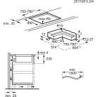 Electrolux ECC83410CK beépíthető indukciós főzőlap beépített páraelszívóval, Bridge funkció, 80 cm
