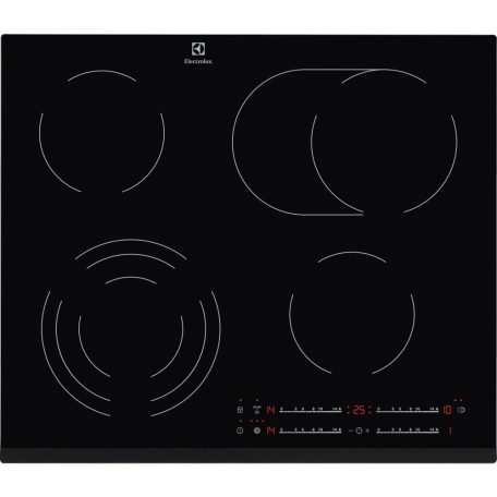 Electrolux EHF6547FXK Kerámia főzőlap, 60 cm