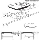 Electrolux EIV84550 Beépíthető indukciós főzőlap, 80 cm