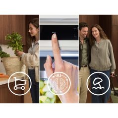   Electrolux ENA6LE18S Beépíthető No Frost Beépíthető alulfagyasztós kombi hűtő, 177,2 cm