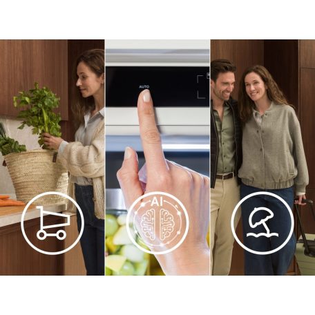 Electrolux ENA7CE18S3 Beépíthető alulfagyasztós kombi hűtő, 177,2 cm