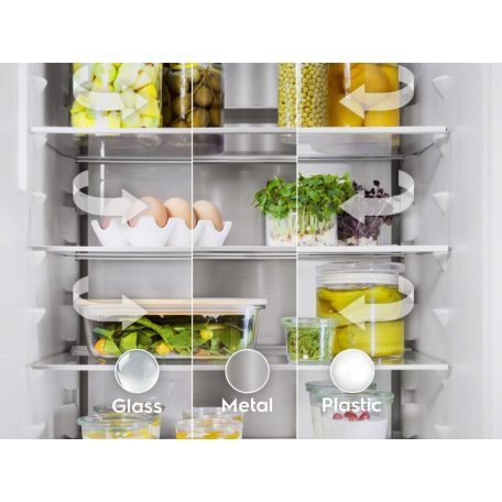 Electrolux ENA7CE18S3 Beépíthető alulfagyasztós kombi hűtő, 177,2 cm