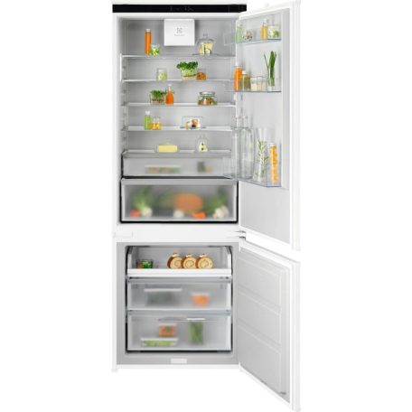 Electrolux ENA7TE75S beépíthető alulfagyasztós kombi hűtő, 188.4 cm