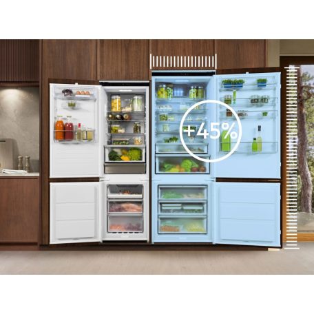 Electrolux ENA7TE75S beépíthető alulfagyasztós kombi hűtő, 188.4 cm