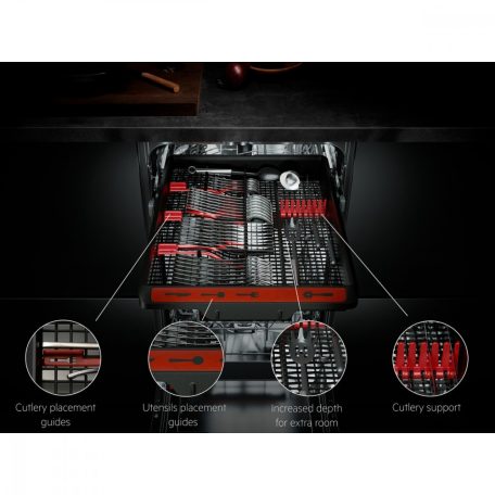 AEG FSE74527P beépíthető keskeny mosogatógép, Quickselect kezelőpanel, AirDry