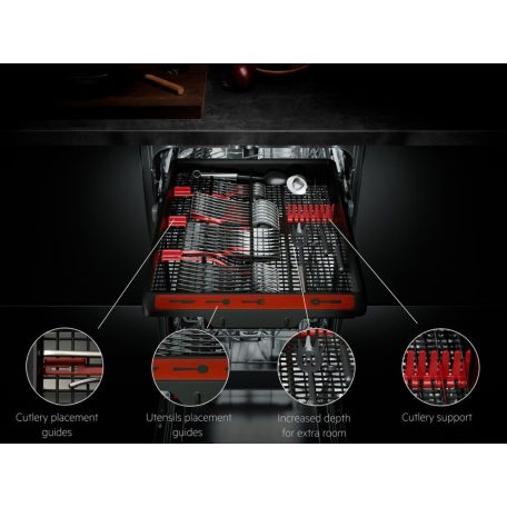 AEG FSE74557P Beépíthető keskeny mosogatógép, Quickselect kezelőpanel, AirDry