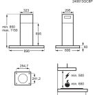 AEG GI87D91CB  Sziget páraelszívó, Hob2Hood, Breeze funkció, 90 cm