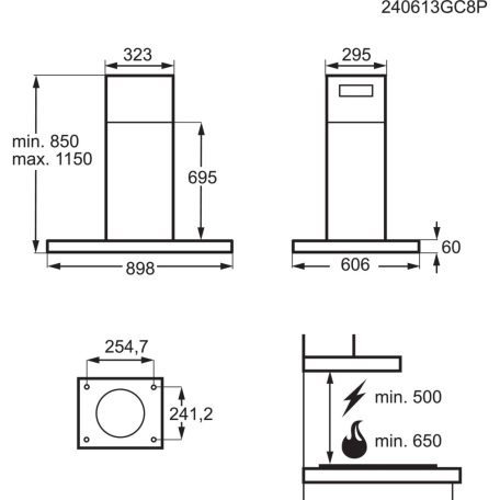 AEG GI87D91CB  Sziget páraelszívó, Hob2Hood, Breeze funkció, 90 cm
