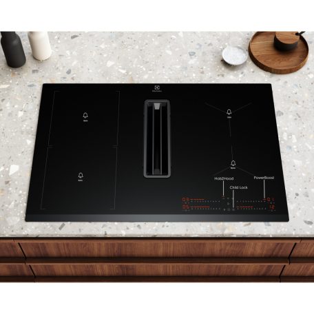 Electrolux KCC83443 indukciós főzőlap beépített páraelszívóval 80 cm - ComboHob