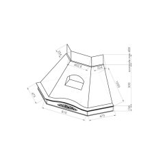 KDESIGN - Páraelszívó GLENDA sarok natúr T500