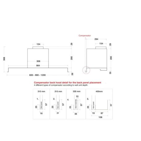 KDESIGN OUTLET - Páraelszívó K11-60 T500 - Kiállított bemutató termék!