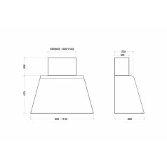 KDESIGN - Páraelszívó K129-110 T500 White