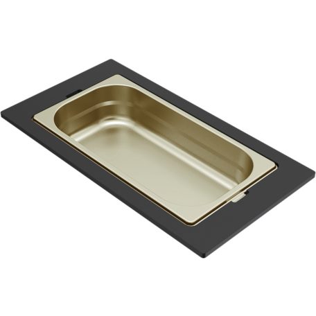 ELLECI - Tároló edény egyrészes gourmet 410 arany HPL kerettel