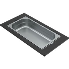   ELLECI - Tároló edény egyrészes gourmet 410 HPL kerettel  - Inox