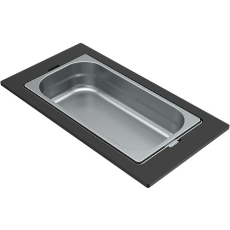 ELLECI - Tároló edény egyrészes gourmet 410 HPL kerettel  - Inox