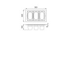 ELLECI - KF033100GD Gourmet szett 1/9 BEST arany - Kifutó termék!