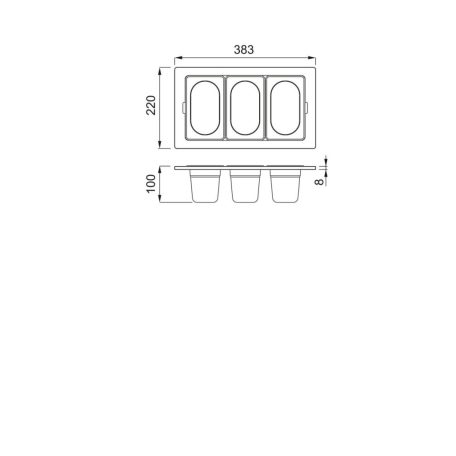 ELLECI - KF033100GD Gourmet szett 1/9 BEST arany - Kifutó termék!