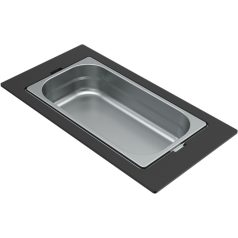   ELLECI - Tároló edény egyrészes gourmet 418 HPL kerettel - Inox