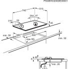 Electrolux KGG75362K Gáz főzőlap, 75 cm