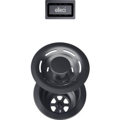   ELLECI - FLOW-PRO szűrő és négyzetes túlfolyó egymedencés mosogatókhoz - fegyveracél