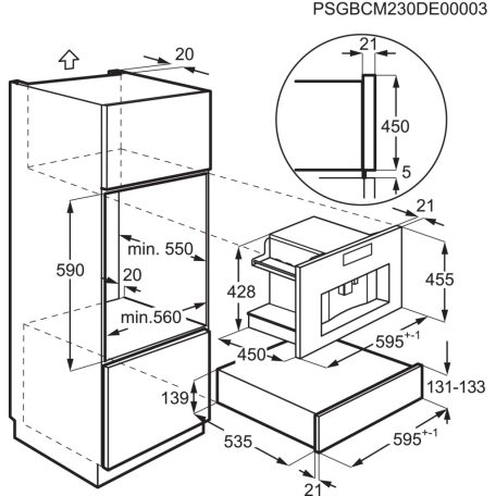 AEG KKK994500T - KORLÁTOTOTT KÉSZLET! - beépíthető kávéfőző