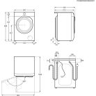 AEG LFR93846UE szabadonálló Elöltöltős mosógép, gőzfunkció, ÖKOInverter motor