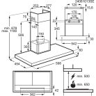 Electrolux LFT816K Beépíthető Kürtős páraelszívó, 60 cm