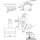 Electrolux LFV636K beépíthető kürtős páraelszívó, 60 cm