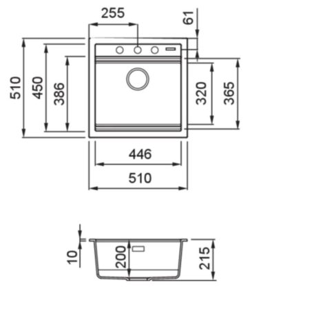 ELLECI - Mosogatótálca Best 104 Workstation G43 Tortora