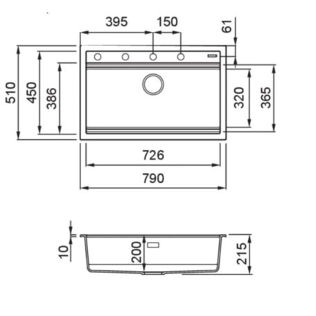 ELLECI - Mosogatótálca Best 130 Workstation G62 Bianco Antico - Kifutó termék!