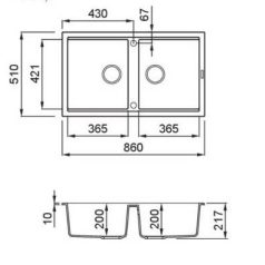 ELLECI - Mosogatótálca Best 450 G43 Tortora