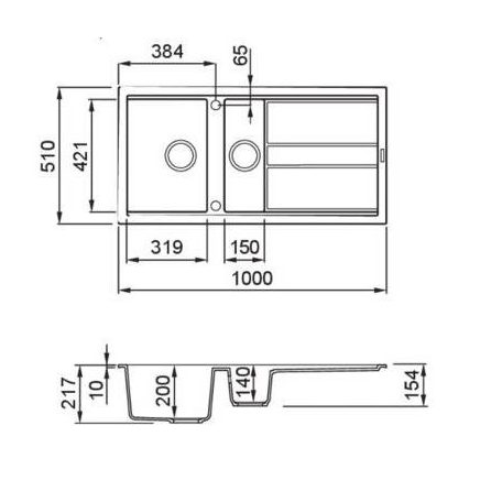 ELLECI - Mosogatótálca Best 475 G43 Tortora - Kifutó termék!