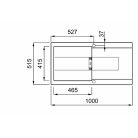 ELLECI - Mosogatótálca Smart 480 G68 Bianco - Kifutó termék!