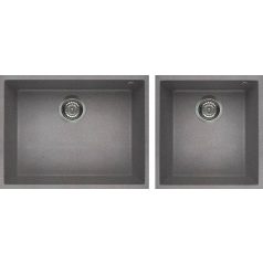   ELLECI - Mosogatótálca Quadra 210 G48 Cemento munkalap alá szerelhető - Kifutó termék!