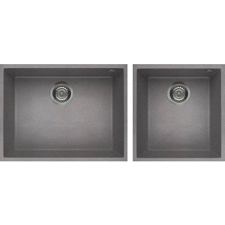 ELLECI - Mosogatótálca Quadra 210 G48 Cemento munkalap alá szerelhető - Kifutó termék!