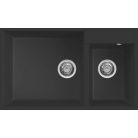 ELLECI - Mosogatótálca Quadra 440 UM G40 Nero munkalap alá szerelhető - Kifutó termék!