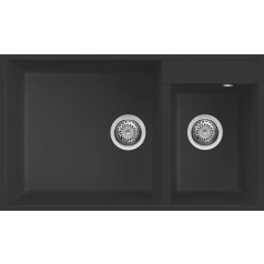   ELLECI - Mosogatótálca Quadra 440 UM G40 Nero munkalap alá szerelhető - Kifutó termék!