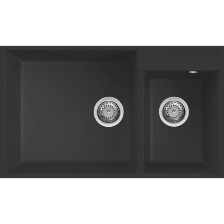 ELLECI - Mosogatótálca Quadra 440 UM G40 Nero munkalap alá szerelhető - Kifutó termék!