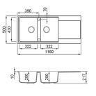 ELLECI - Mosogatótálca Easy 500 G43 Tortora