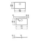 ELLECI - Mosogatótálca medencefenék Essenza 70 K96 White arany tartozékkal