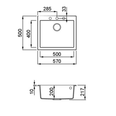 ELLECI - Mosogatótálca Quadra 105 AUTOMATA K96 White - A készlet erejéig rendelhető!